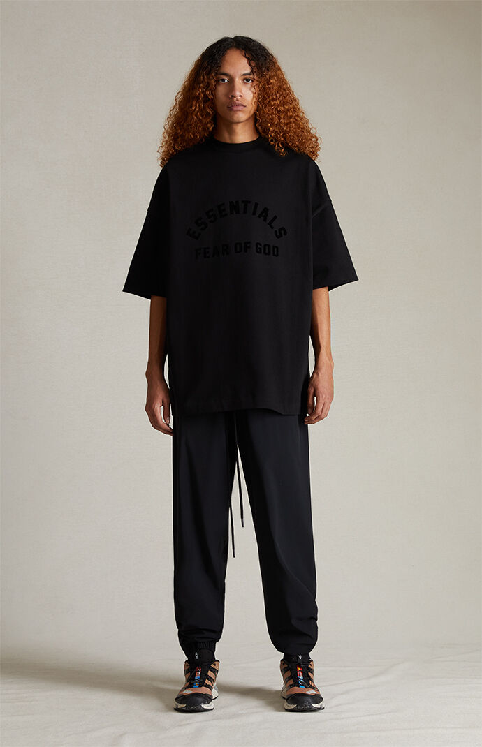 Tシャツ・カットソー Essentials Heavy Jersey Football T-Shirt Jet Black s-l400.jpg