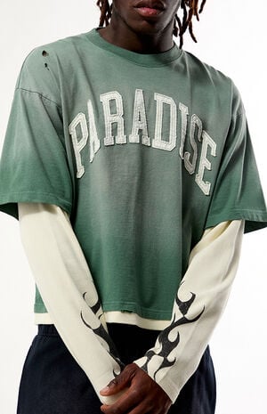Paradise 2fer Long Sleeve Layered T-Shirt image number 2