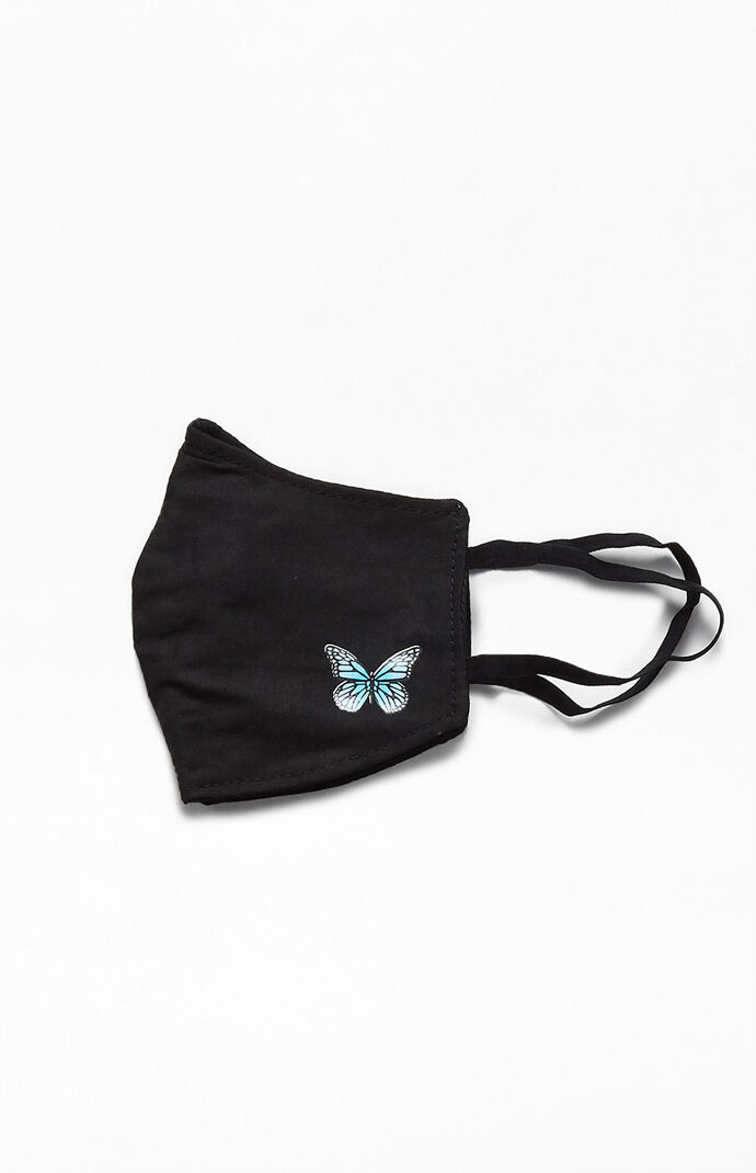 Blue Butterfly Face Mask
