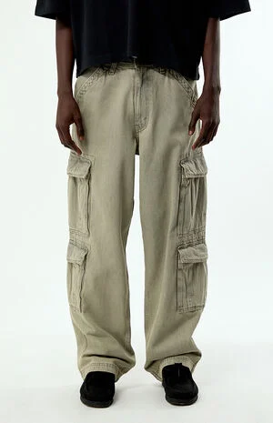 Men's 578 Baggy Cargo Jeans Gray image number 1