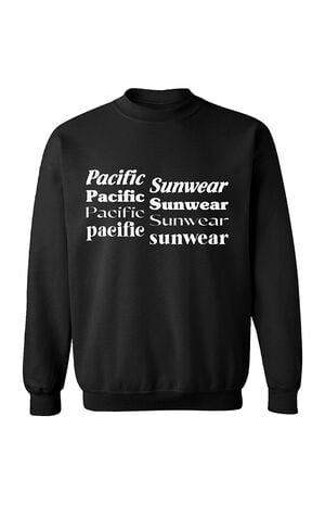 Pacific Sunwear Repeat Logo Sweatshirt