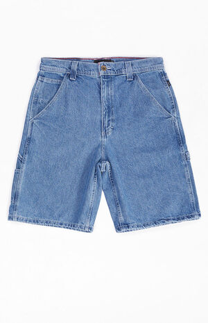 Drill Chore Loose Denim Shorts image number 1
