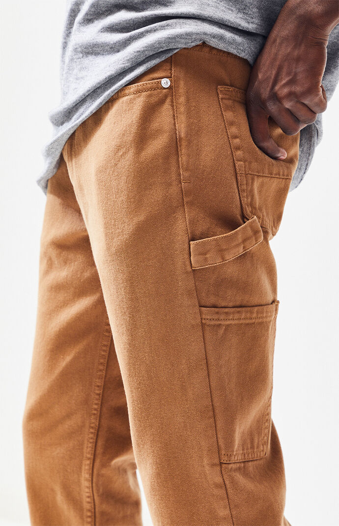 PacSun Workwear Tan Slim Fit Carpenter Jeans PacSun