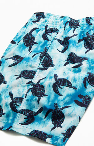 Sea Turtle Tie Dyed 16" Swim Trunks Sea Turtle Tie Dyed 16" Swim Trunks image number null