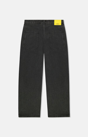 Jay Black Wash Wide Leg Jeans image number 2