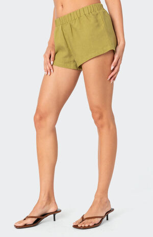 Arden Linen Look Shorts image number 3
