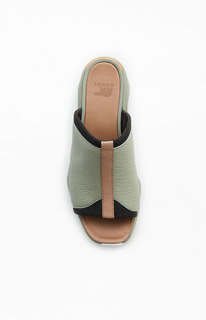 Women's Olive Kinetic Impact Slide Sandals image number 5