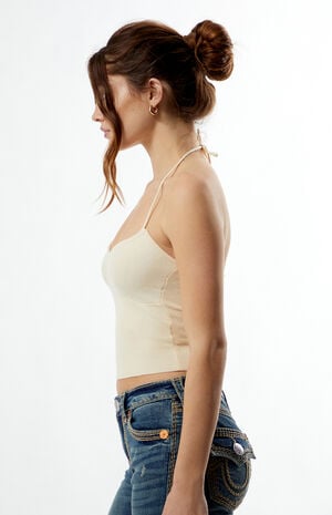 Halter Sweater Tank Top image number 3