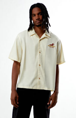 Frontier Spirit Embroidered Oversized Resort Camp Shirt image number 1