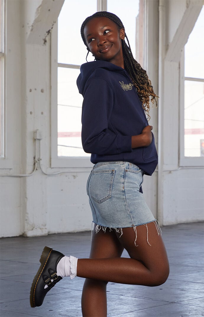 【新品タグ付】papier Denim enfant wrapped skirt Pacsun Kids Medium Indigo Denim Mini Skirt | Pacsun