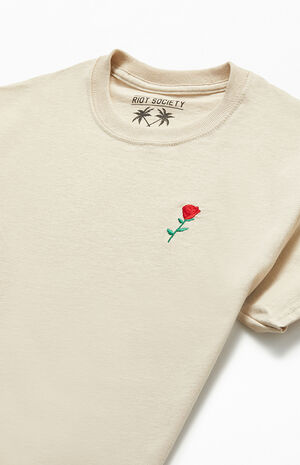 Riot Society Rose Embroidered T-Shirt | PacSun