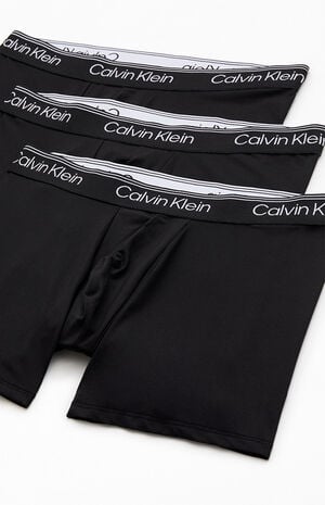 3 Pack Black Logo Boxer Briefs image number 2