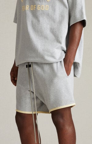 Light Heather Grey Running Shorts Light Heather Grey Running Shorts image number 5