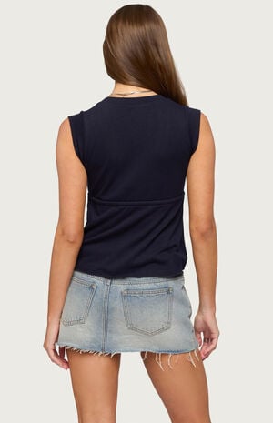 Rusanna V Neck Babydoll Top image number 3