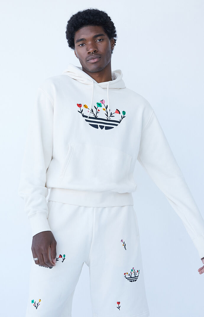 Organic Floral Trefoil Hoodie