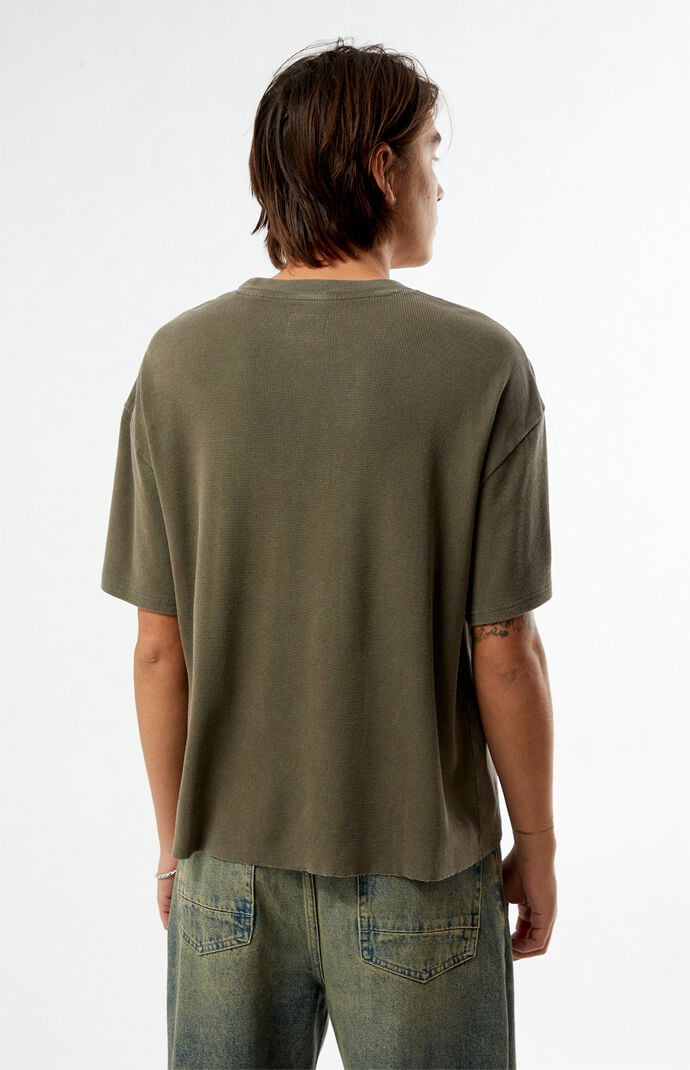 Pacsun Dark Desert Waffle Knit T-Shirt