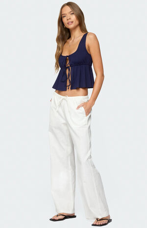 Alesia Tie Front Tank Top image number 4