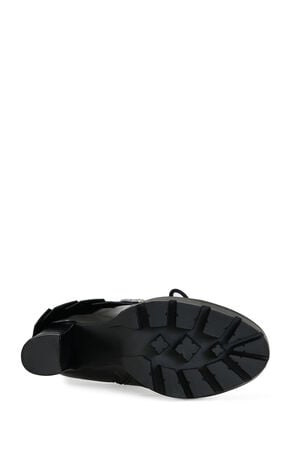 Gernot Black Platform Lace Up Booties image number 5