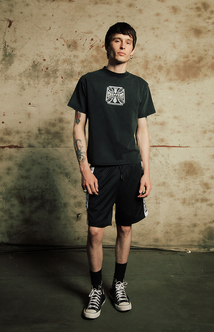 West Coast Choppers Crossed Up Mesh Shorts | Pacsun