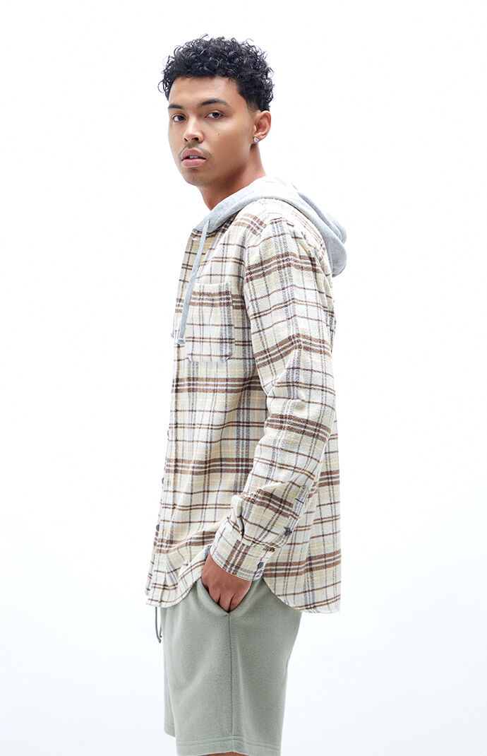Pacsun shop hooded flannel