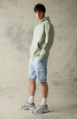 Eco Baggy Indigo Cargo Zip Off Jeans image number 2