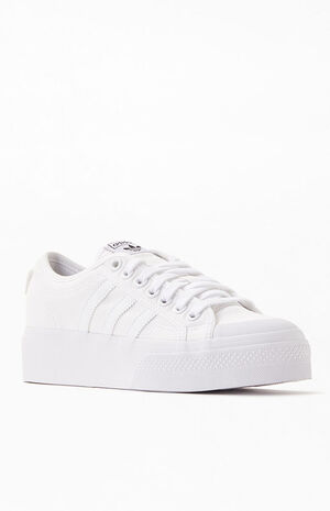 adidas Women's White Nizza Sneakers