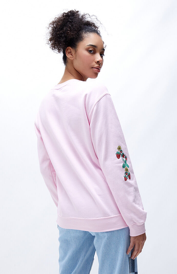 LA Strawberry Fun Crew Neck Sweatshirt 