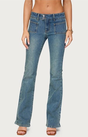 Mattea Low Rise Flared Jeans