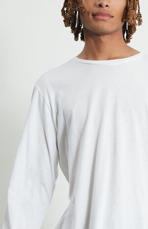 White Seville Scallop Long Sleeve T-Shirt image number 2