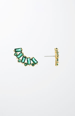 Baguette Crystal Three-In-One Ear Crawlers image number 2