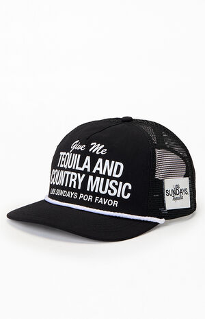 Black Tequila and Country Music Snapback Hat image number 2