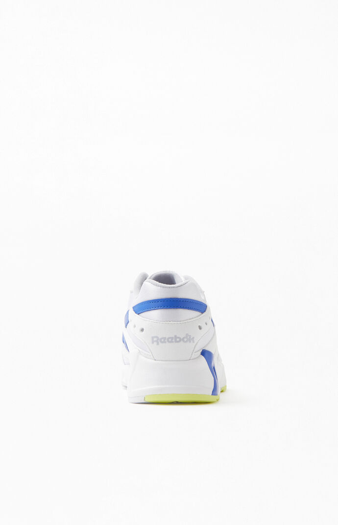 White & Blue Aztrek Shoes