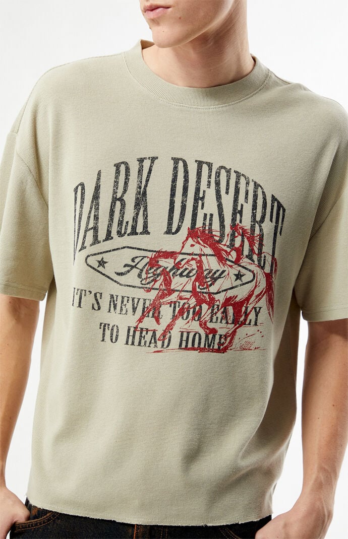 Pacsun Dark Desert Waffle Knit T-Shirt | Pacsun