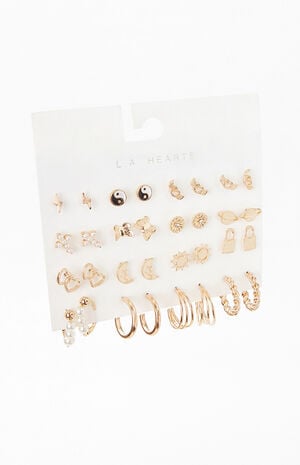 16 Pack Edgy Earrings image number 2
