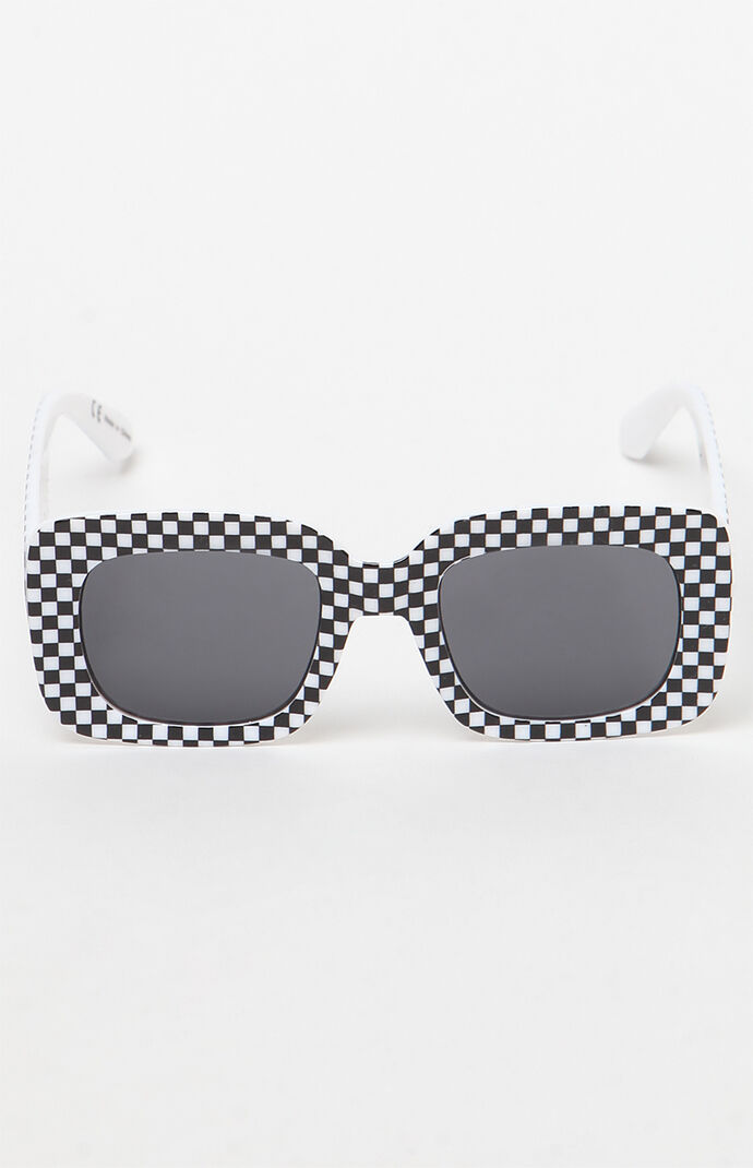 Checkered Square Sunglasses