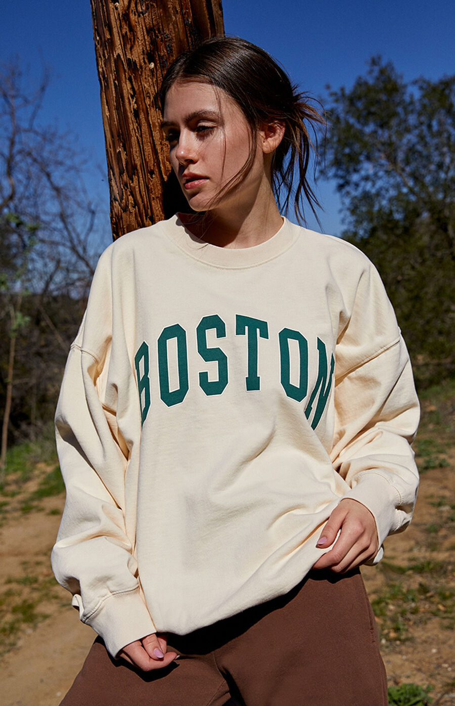 John Galt Boston Crew Neck Sweatshirt PacSun