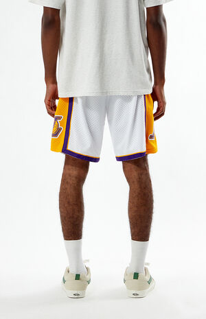 LA Lakers '09 Swingman Mesh Basketball Shorts image number 4