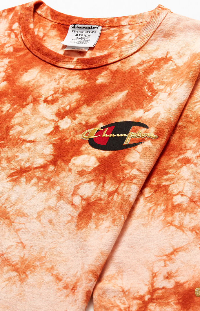 Script Scrunch Dyed Long Sleeve T-Shirt