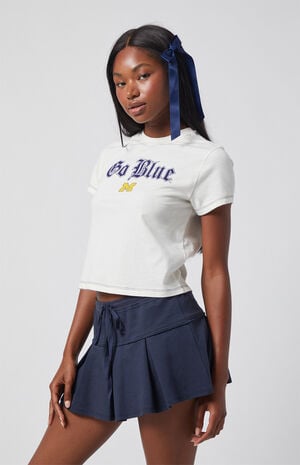 Pleated Knit Mini Skirt image number 3