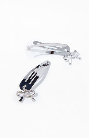 2 Pack Bow Hair Clip Barrette image number 2