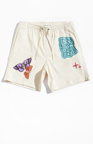 Less Fear Printed Volley Shorts image number 1