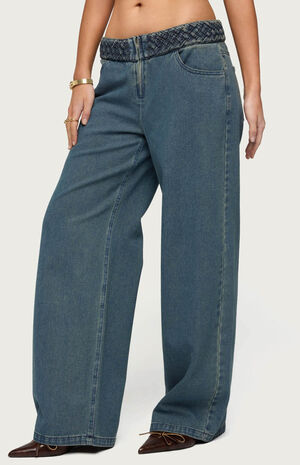 Braidey Low Rise Baggy Jeans image number 2