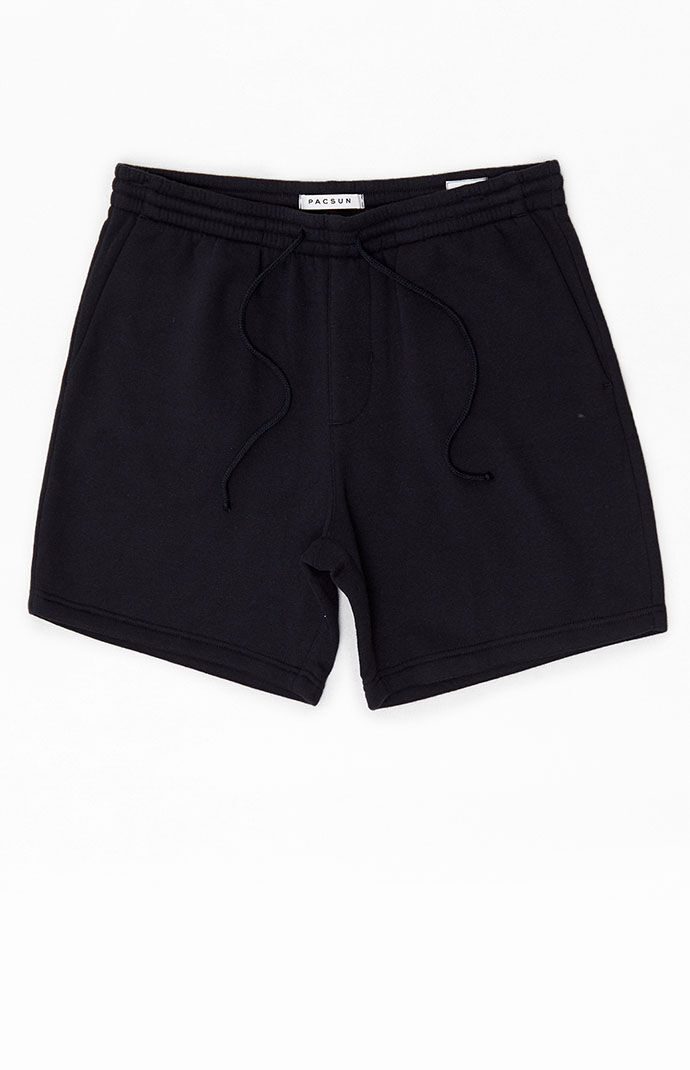 Black More Mile Fleece Boys Sweat Shorts 