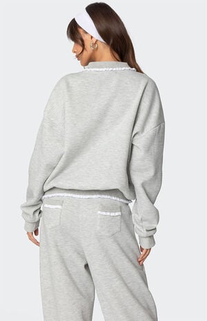 Ashtin Ruffle Trim Sweatshirt image number 5