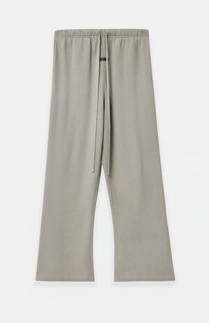 Smoke Grey Fleece Flare Sweatpants image number 1
