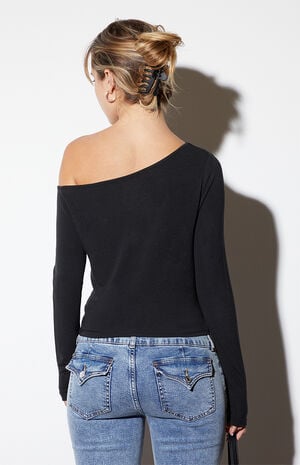 Kaylae Asymmetrical Long Sleeve Top image number 3