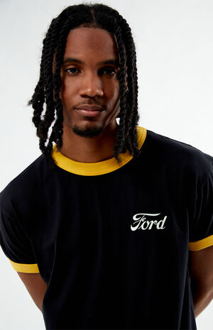 Black Ringer T-Shirt image number 2