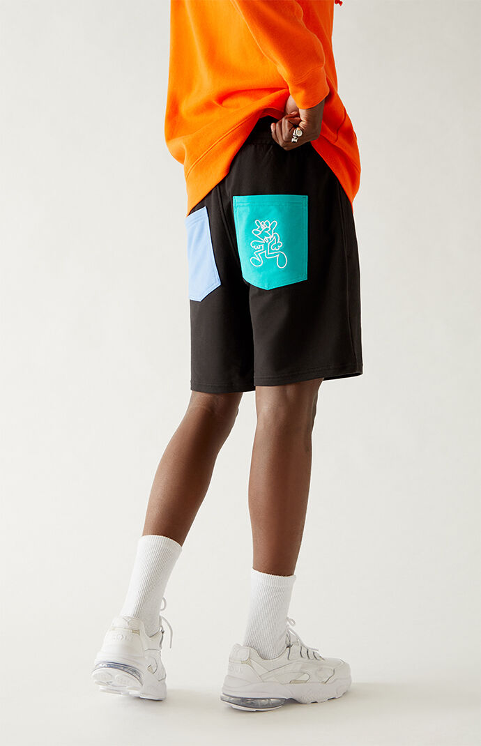 x Mr. Doodle Colorblock Sweat Shorts