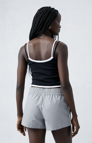 Gray Track Shorts image number 4