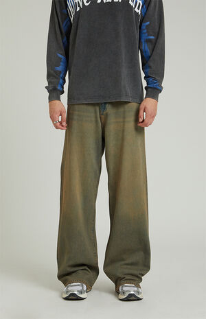 Blake Tinted Extreme Baggy Jeans Medium Indigo image number 1